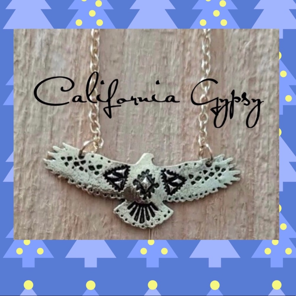 Etched Thunderbird Necklace - Picture 1 of 4